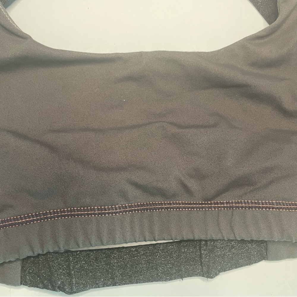 Savage Barbell Medium/Large Sports Bra Dyed Dark Gray PRELOVED - Picture 2 of 11